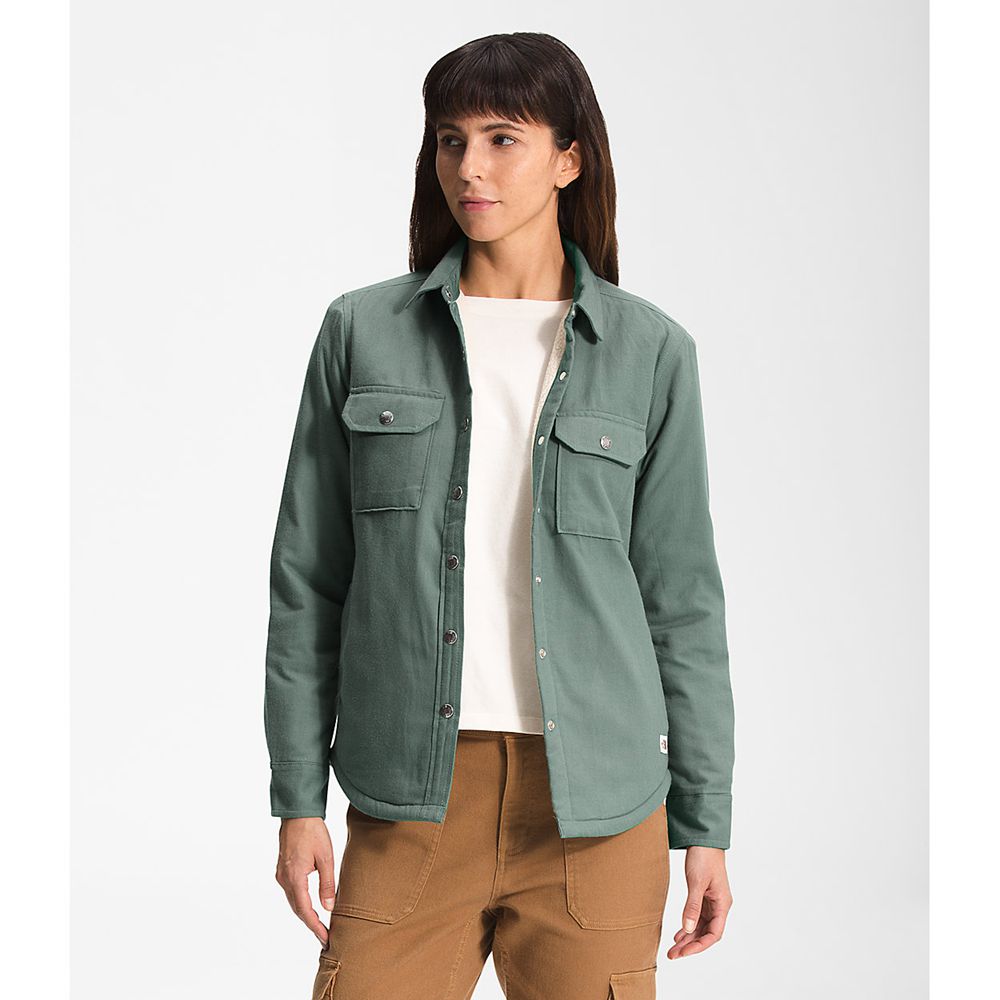 The North Face Shirts Womens Australia - The North Face Campshire Green (QWT-790518)